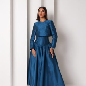 BLUE JACKET AND SKIRT