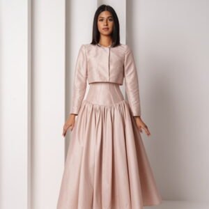 NUDE JACKET AND SKIRT