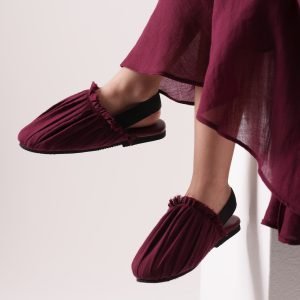 MINI BABOUCHE MAROON